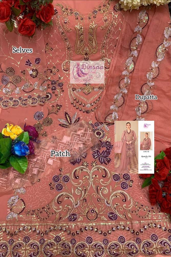 Ramsha Hit Vol 2 Heavy Festive Wear Wholesale Georgette Pakistani Salwar Suits